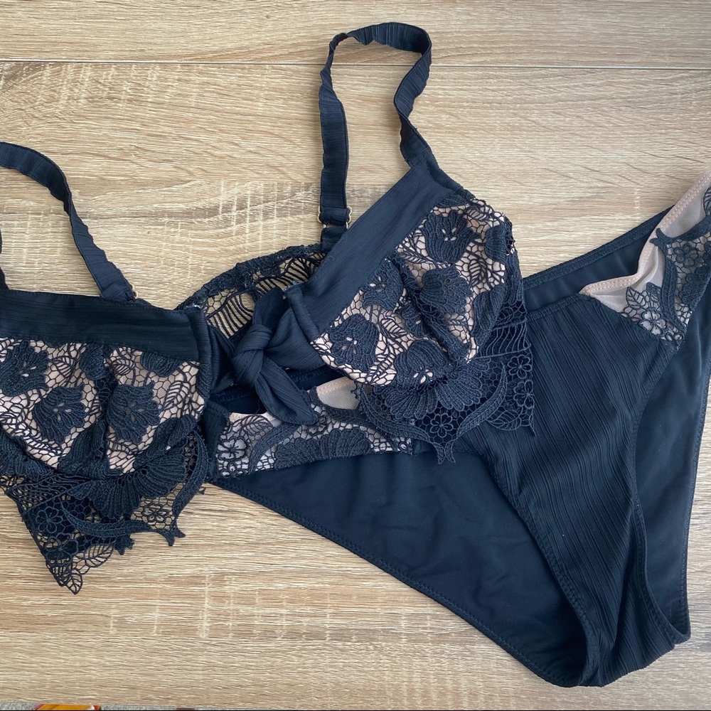 For love and lemons black lace bikini